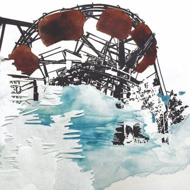 Geisterbahn, 30x30, 2010