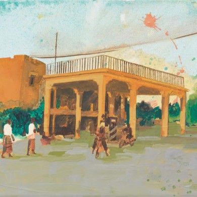Tankstelle Mali, 24x30, 2006