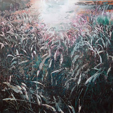 Grasslichter, 140x140, 2019