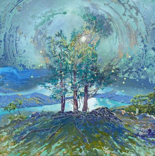 Mirador, 2025. oil on canvas, 120 x 120 cm
