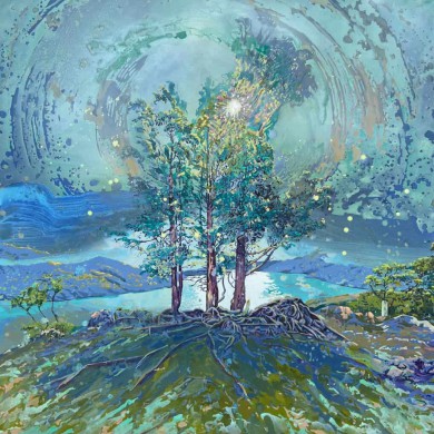 Mirador, 2025. oil on canvas, 120 x 120 cm