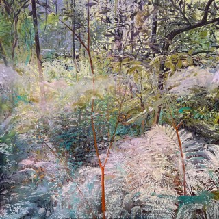 Sabores da Floresta, 2025, oil on canvas, 200 x 200 cm