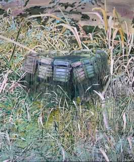 Winterschläfer, 2025, oil on canvas, 120 x 100 cm