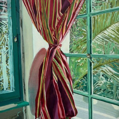 la Ventana, 2025, oil on canvas, 50 x 40 cm