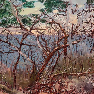 Am Dornbusch, 2026, oil on canvas, 150 x 120 cm